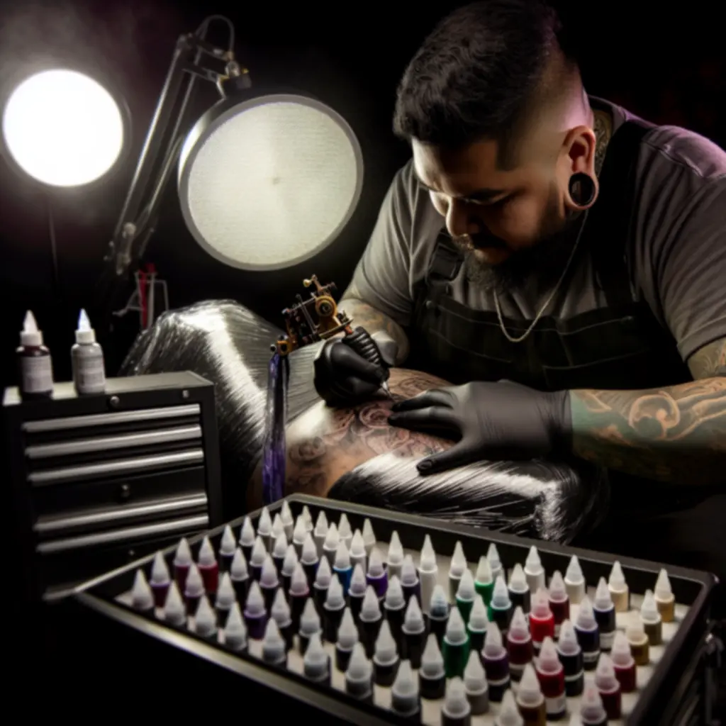 Sesja cover-up tatuażu