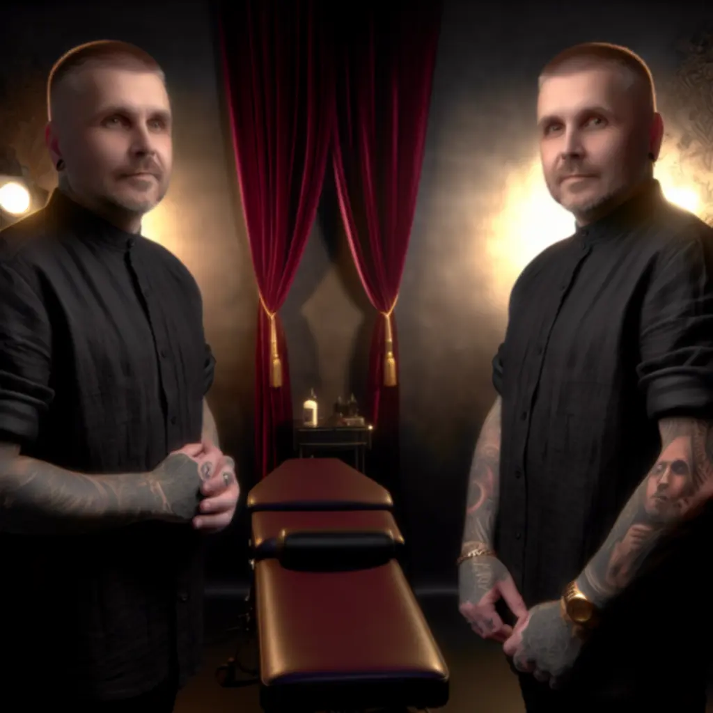 Portret Mistrza Marcina, głównego artysty i założyciela Waffle Advertising Ltd