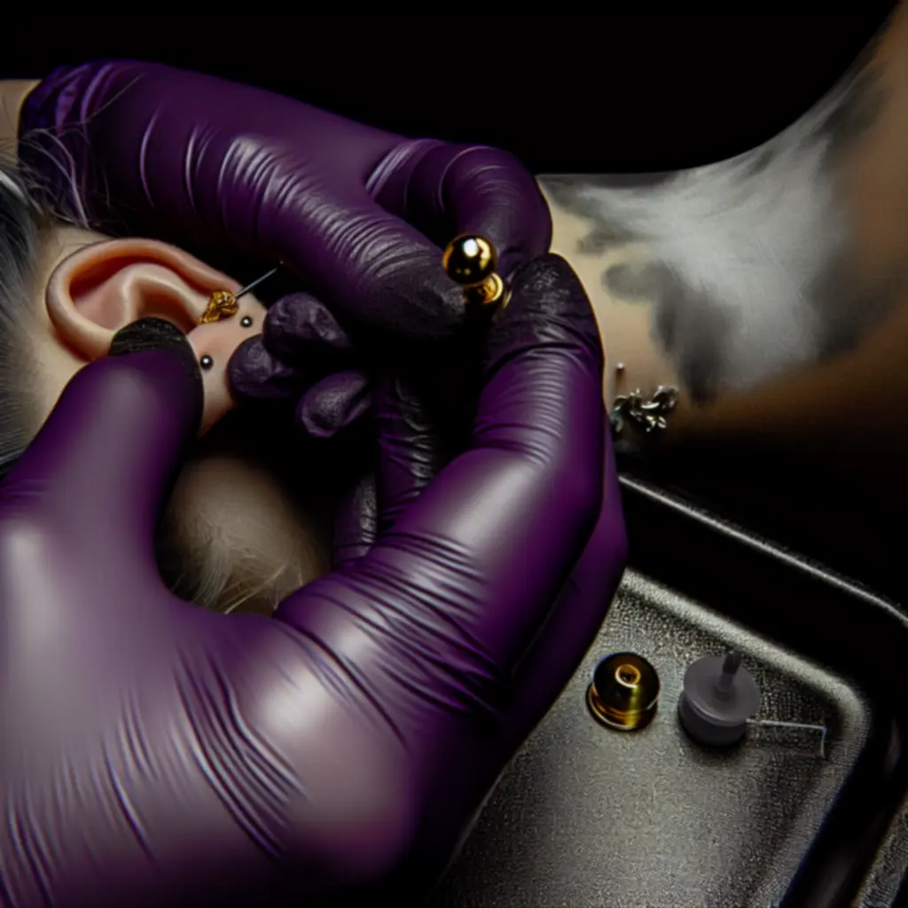 Zabieg piercingu