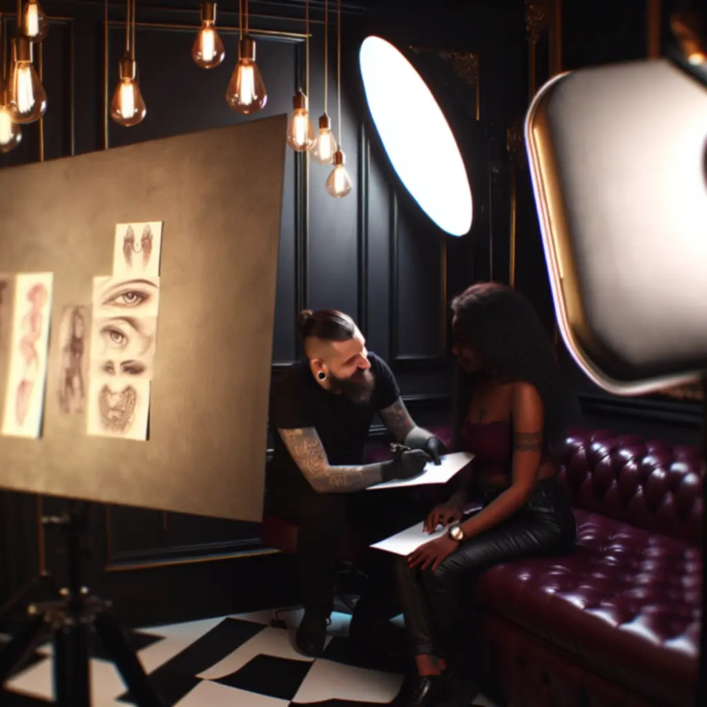 Konsultacja projektu tatuażu w studio